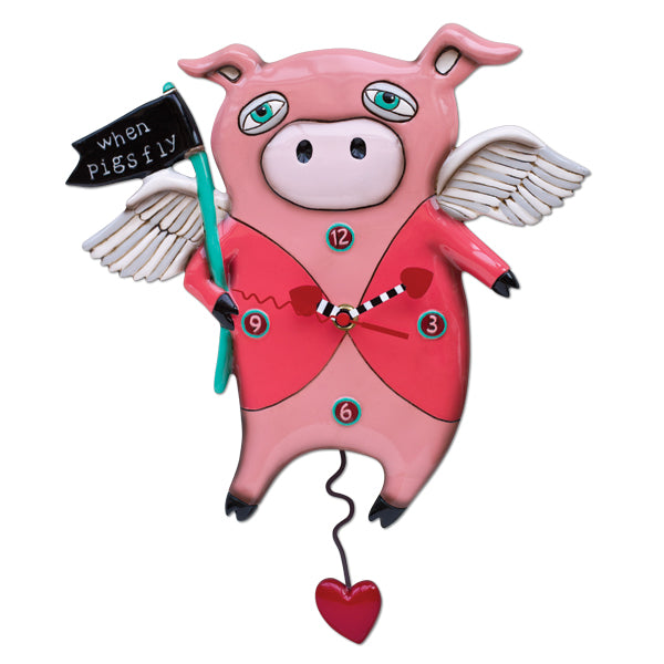 Pigs Fly Clock & Planter