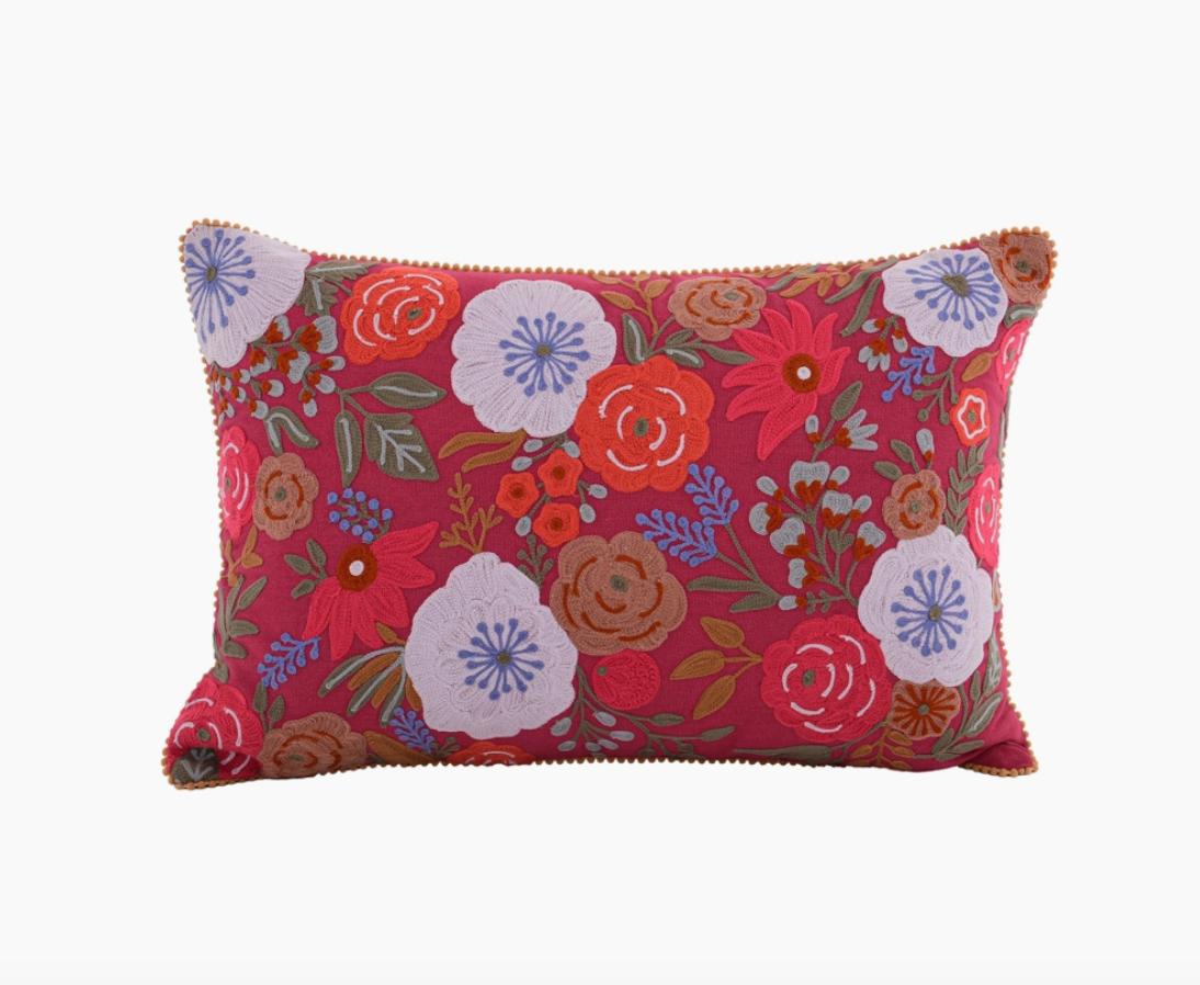 Timberline Lodge Floral Pillow