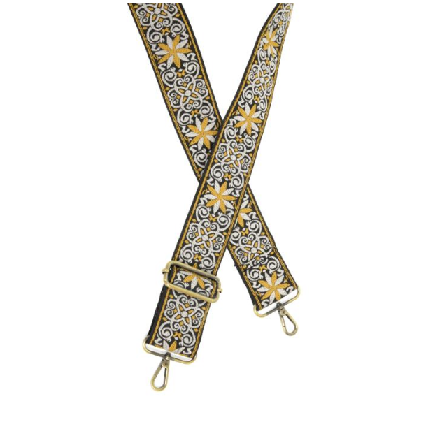 Star Medallion Embroidered Guitar Strap