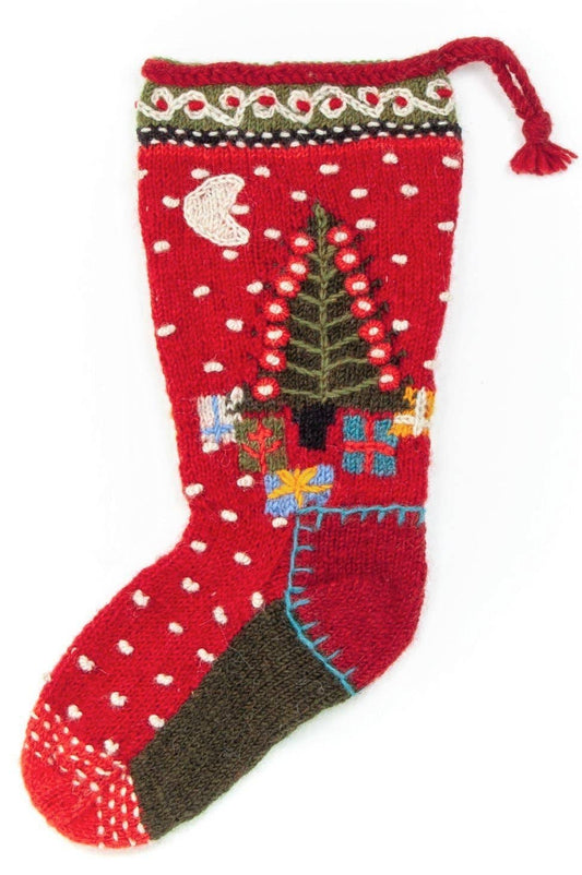 Presents Christmas Stocking - Red
