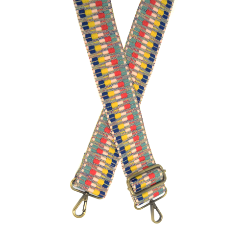 Zig Zag Embroidered Guitar Strap