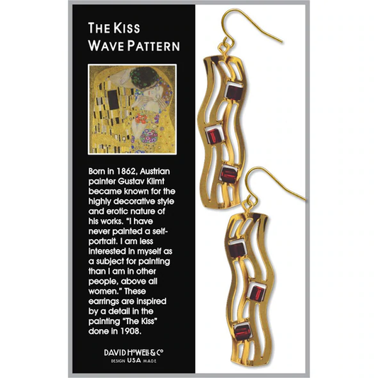 The Kiss Wave Pattern Earrings