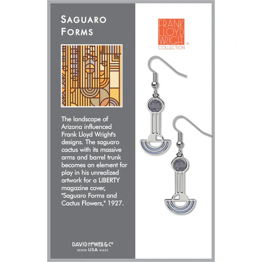 Frank Lloyd Wright Saguaro Forms Earrings