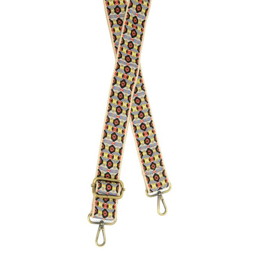 Picchu Embroidered Guitar Strap