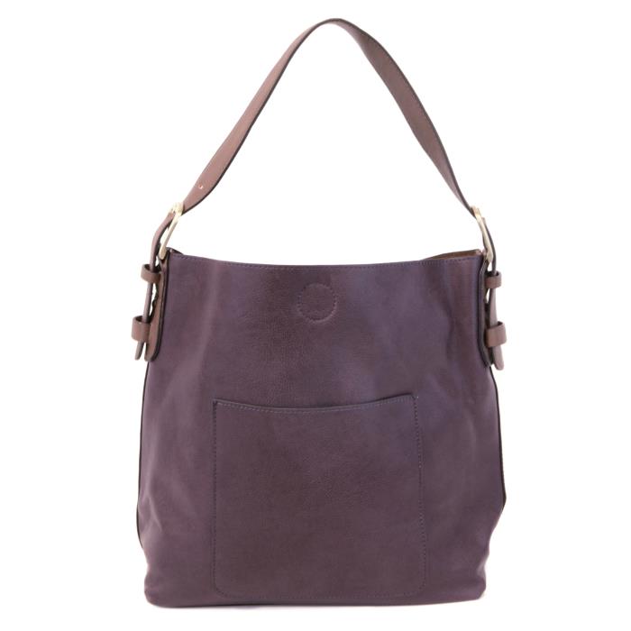 Hobo Handbag Eggplant/Coffee Handle