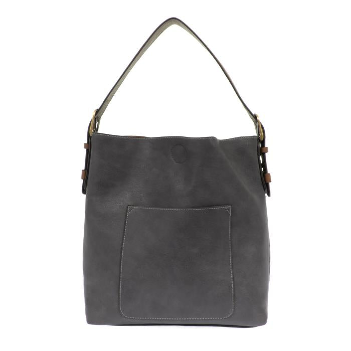 Hobo Handbag Slate Blue/Coffee