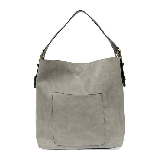 Hobo Handbag Grey/Black