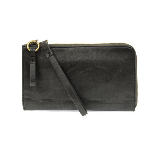 Karina Convertible Wristlet And Wallet Metallic Graphite