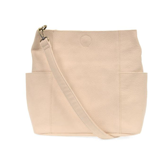 Kayleigh Side Pocket Bucket Bag Alabaster