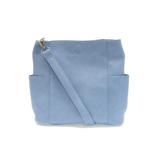 Kayleigh Side Pocket Bucket Bag Sky Blue