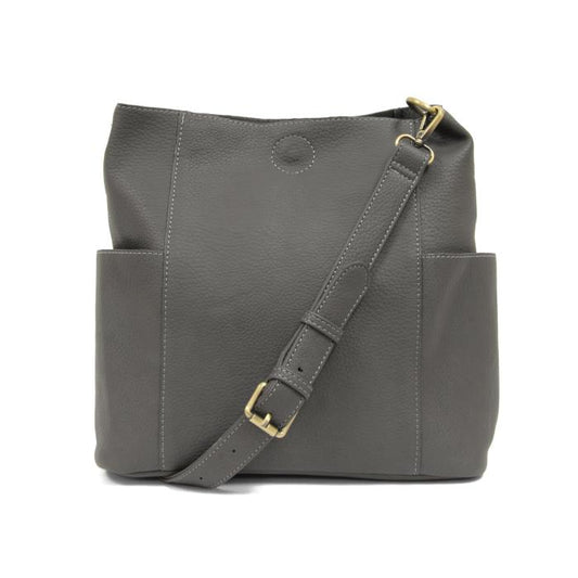 Kayleigh Side Pocket Bucket Bag Charcoal