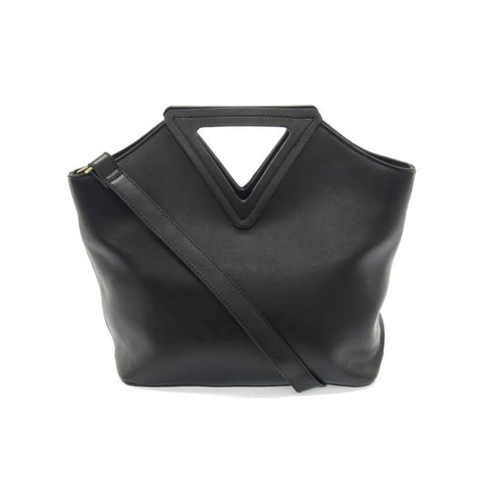 Sophie Triangle Handle Bag Black