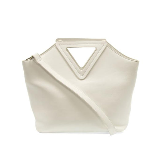 Sophie Triangle Handle Bag White