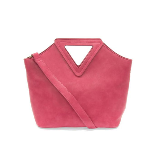 Sophie Triangle Handle Bag Hot Pink