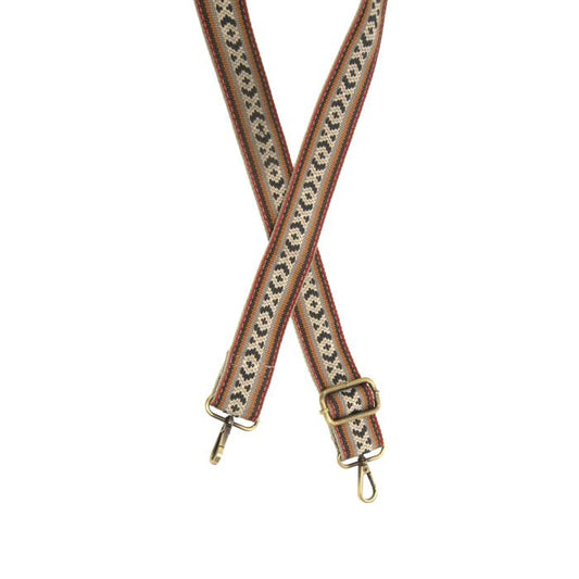 X's & O's Embroidered Guitar Strap